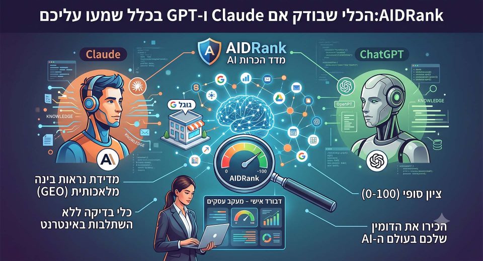 AIDRank, הכלי שבודק אם Claude ו-GPT בכלל שמעו עליכם